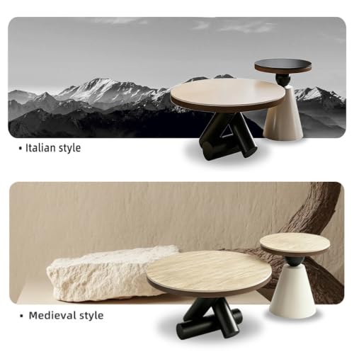 Sintered Stone Coffee Tables – Round Nesting Set