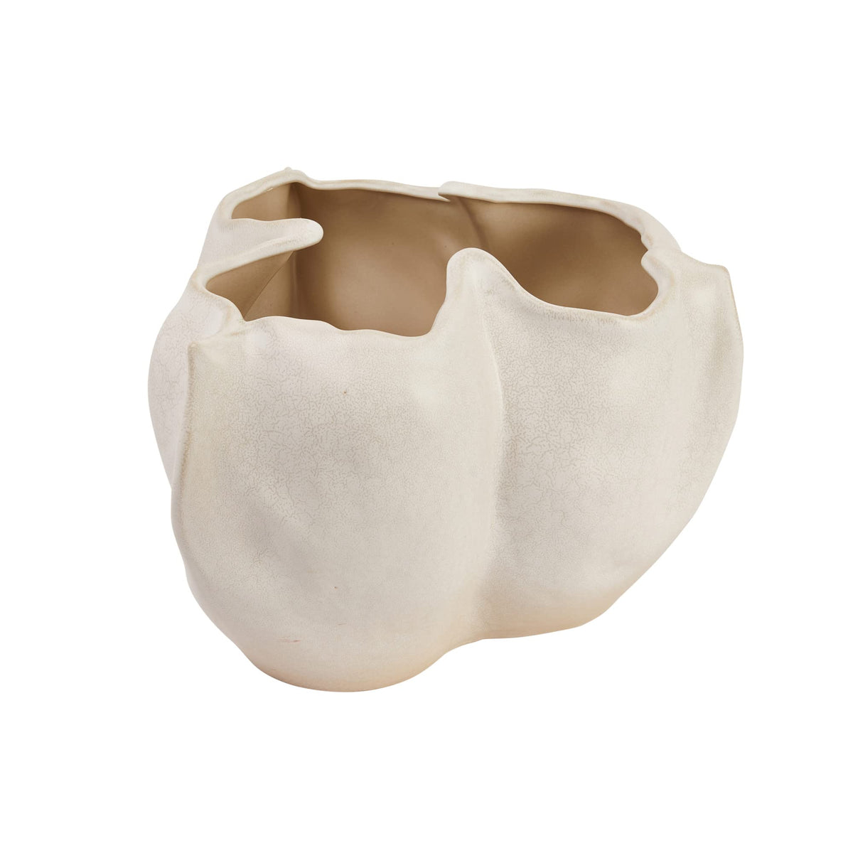 Stoneware Planter – Organic Sculptural Design