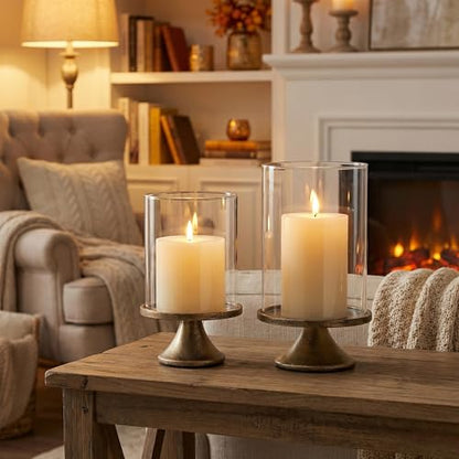 Modern Pillar Candle Holders – Decorative Set