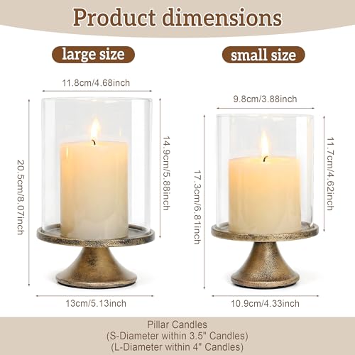 Modern Pillar Candle Holders – Decorative Set