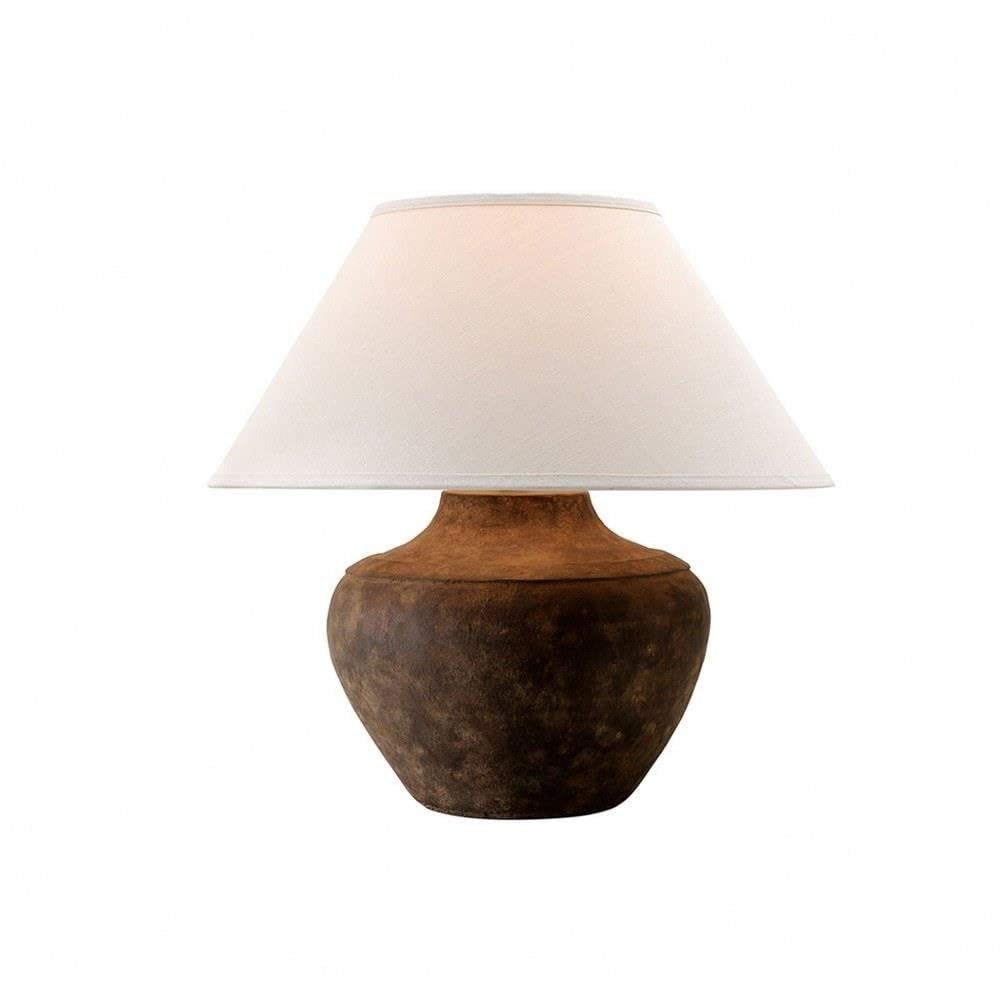 Sienna Table Lamp with Textured Finish and Linen Shade
