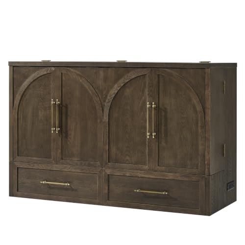 Queen Murphy Bed – Solid Wood Space-Saving Design
