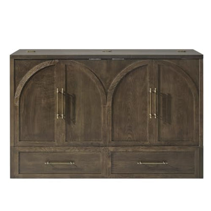 Queen Murphy Bed – Solid Wood Space-Saving Design
