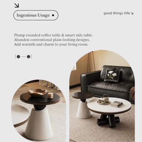 Sintered Stone Coffee Tables – Round Nesting Set