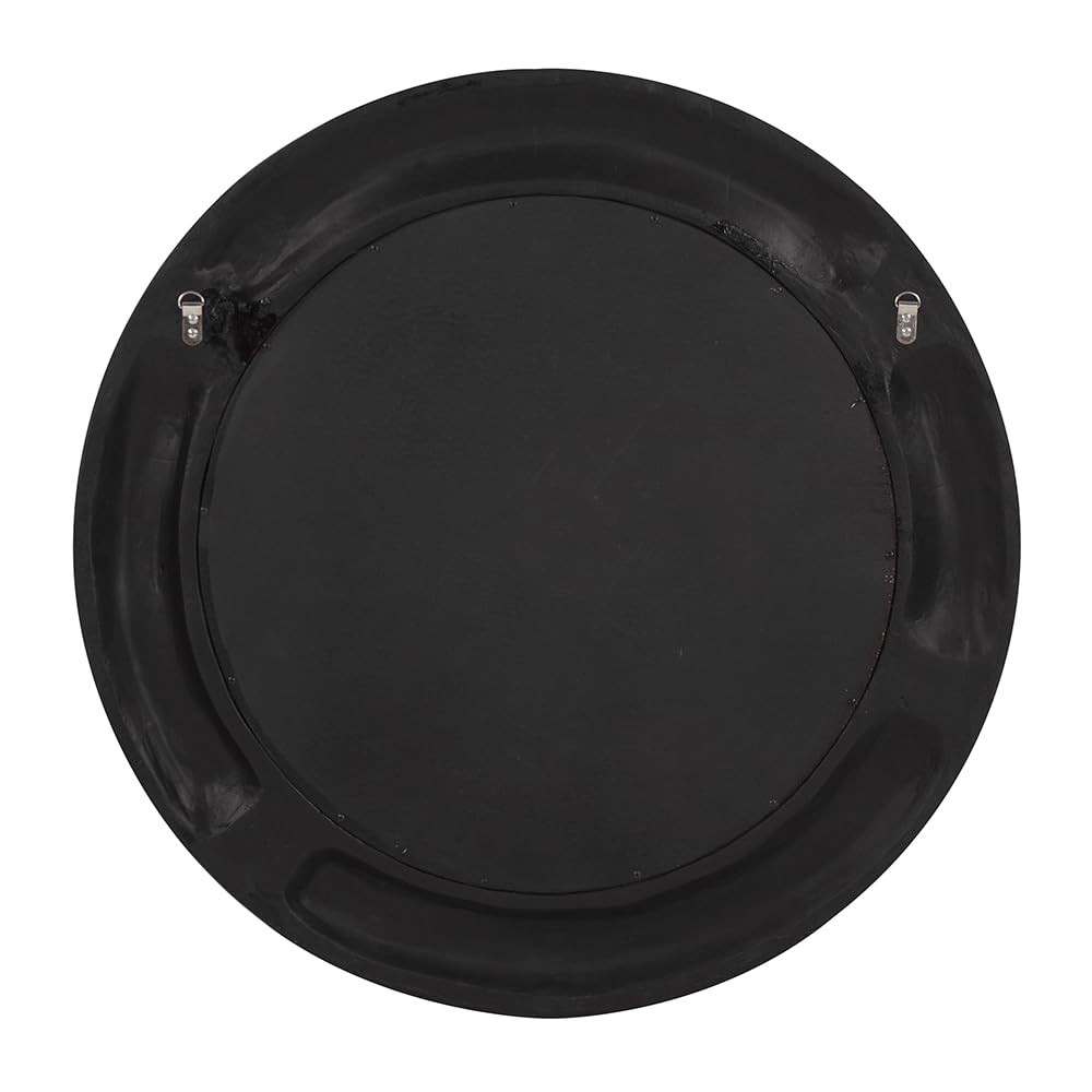 Bergman Wall Mirror – Black with Antique Copper