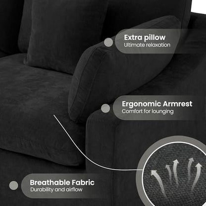 Linen Modular Sectional Sofa – Cloud Comfort Design