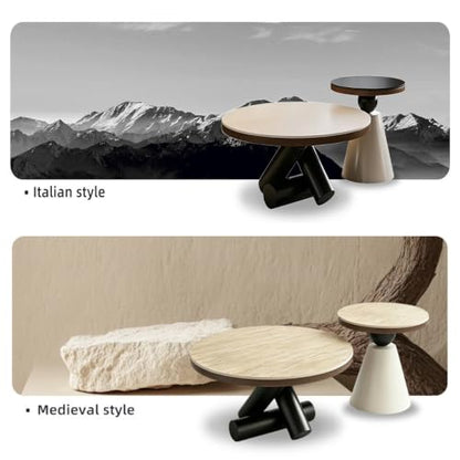 Sintered Stone Coffee Tables – Round Nesting Set