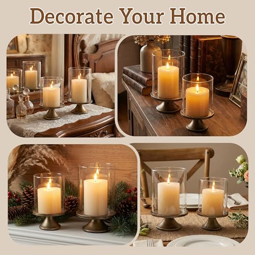 Modern Pillar Candle Holders – Decorative Set