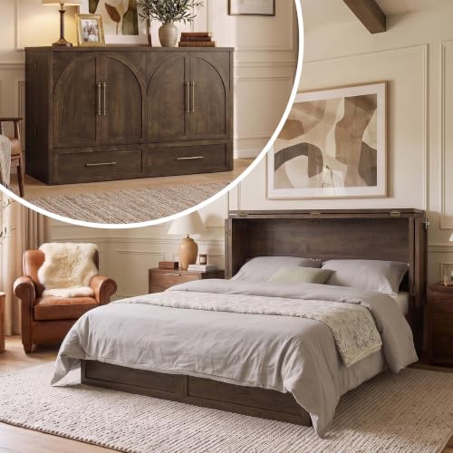 Queen Murphy Bed – Solid Wood Space-Saving Design