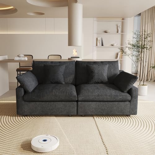Linen Modular Sectional Sofa – Cloud Comfort Design