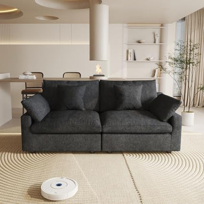 Linen Modular Sectional Sofa – Cloud Comfort Design