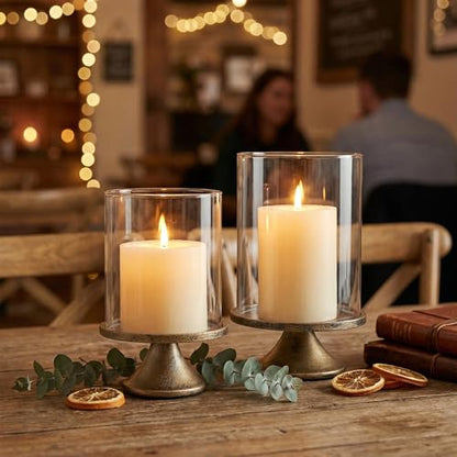 Modern Pillar Candle Holders – Decorative Set