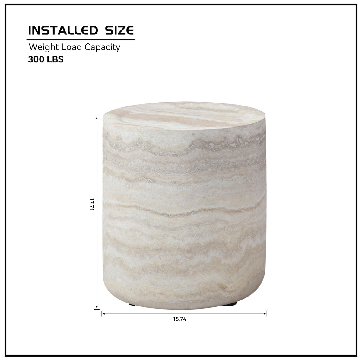 Round Fiberglass Coffee Table with Modern Design
