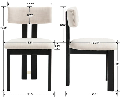 Modern Farmhouse Dining Chairs with Wood Frame