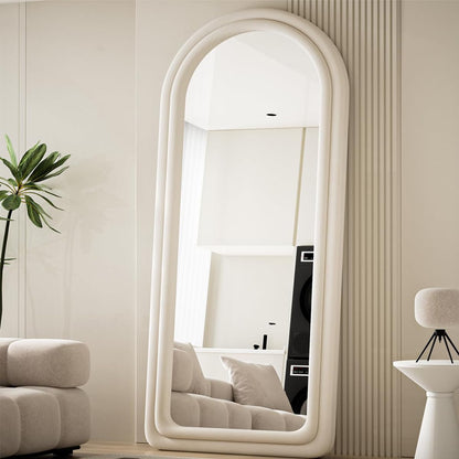 Full-Length Floor Mirror – Soft Flannel Frame