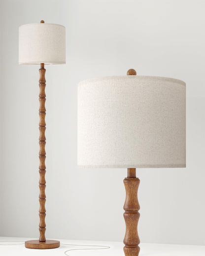 62 Inch Farmhouse Floor Lamp with Rustic Design