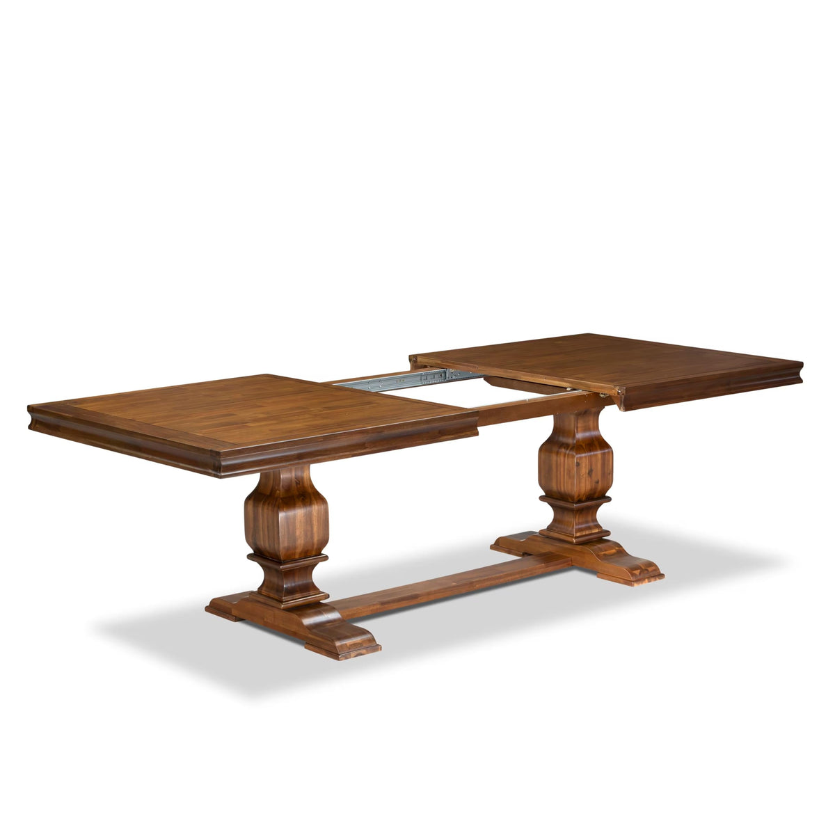 Dining Table Set with Light Beige Fabric Chairs