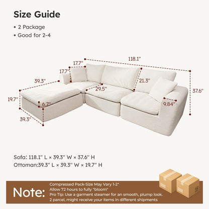 Boneless Sofa – Deep Seat Cloud Lounge Design