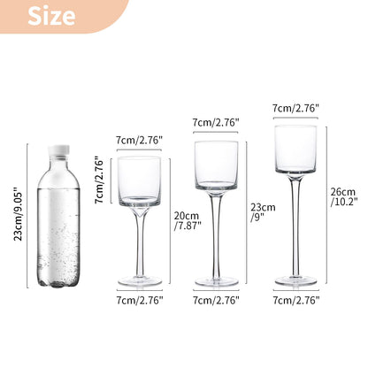 Glass Tealight Candle Holders – Tall Set of 3