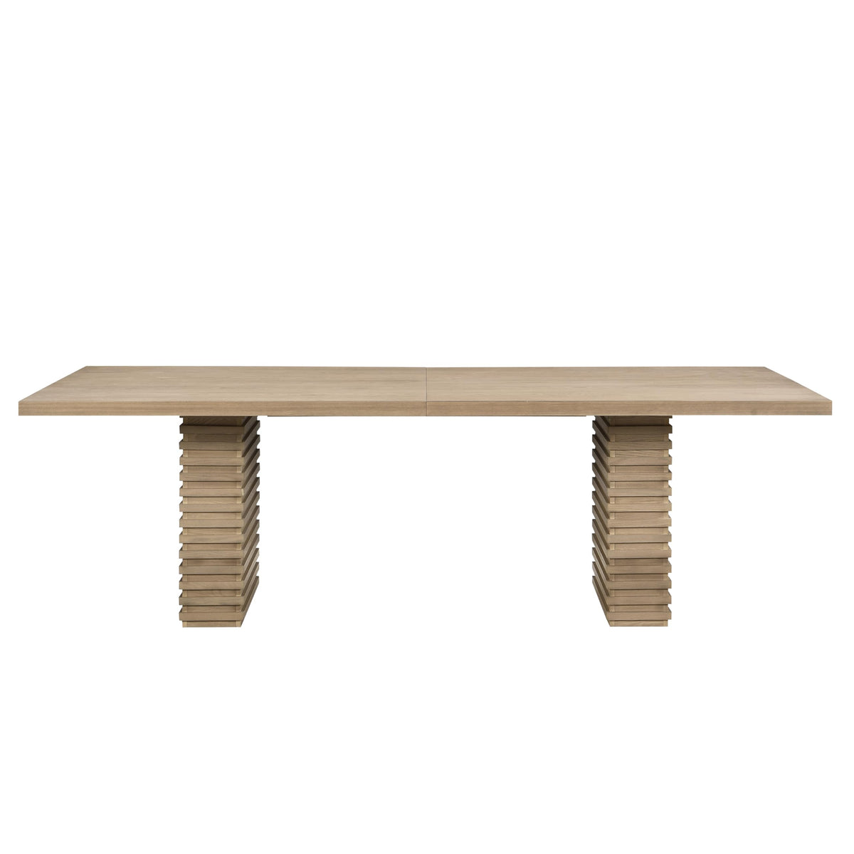 Modern Wood Dining Table Set for 8