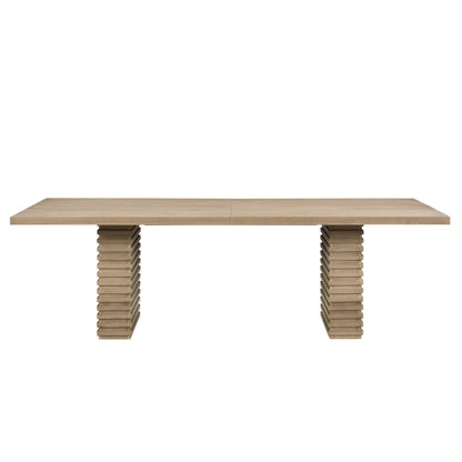Modern Wood Dining Table Set for 8