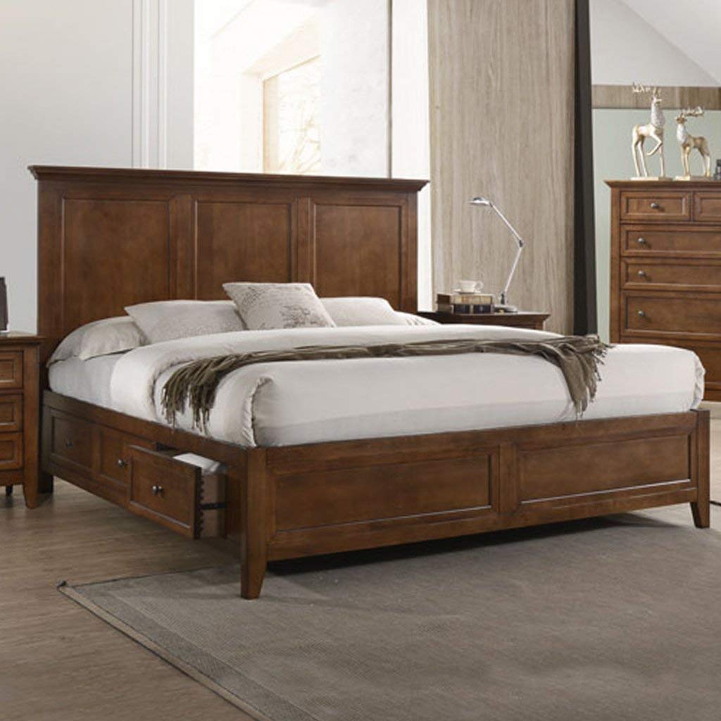 King Storage Bedroom Set – Tuscan Finish, 5-Piece