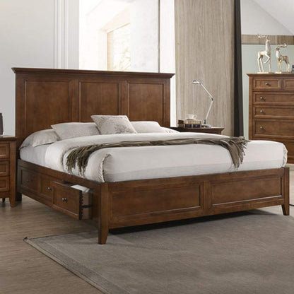 King Storage Bedroom Set – Tuscan Finish, 5-Piece