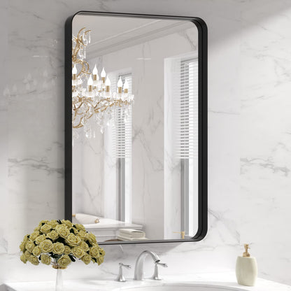 Rounded Rectangle Vanity Mirror – Metal Frame