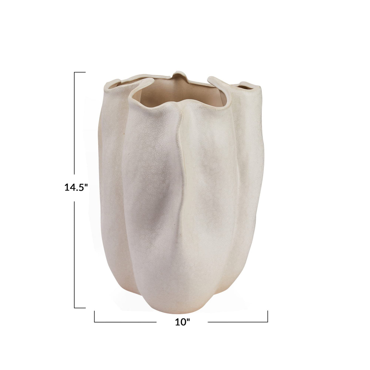 Stoneware Planter – Organic Sculptural Design