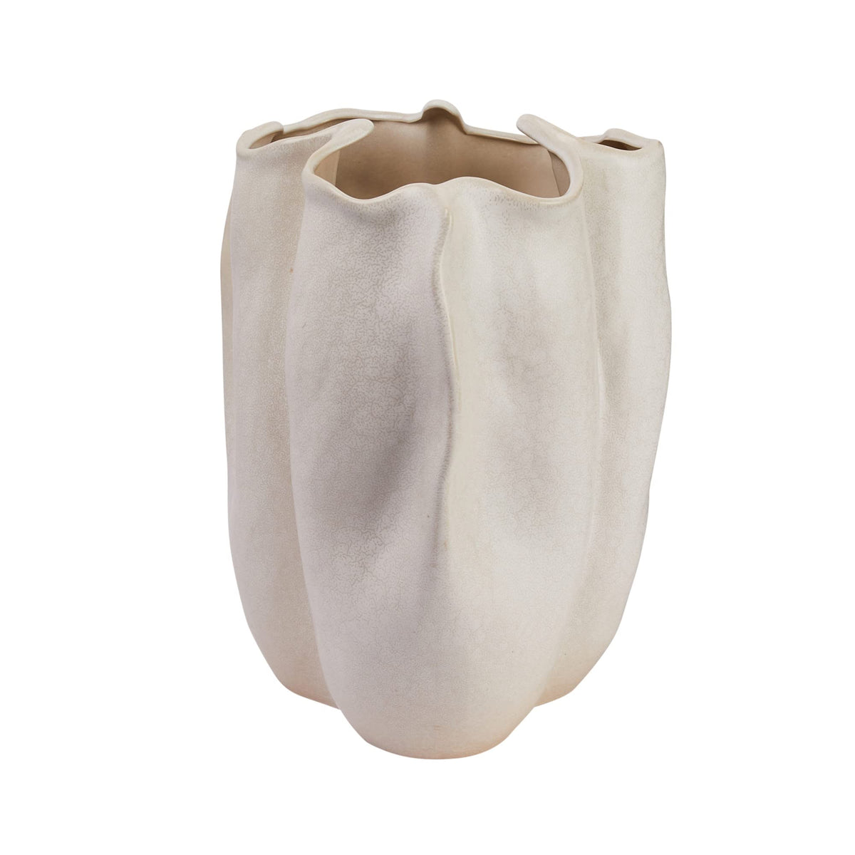 Stoneware Planter – Organic Sculptural Design