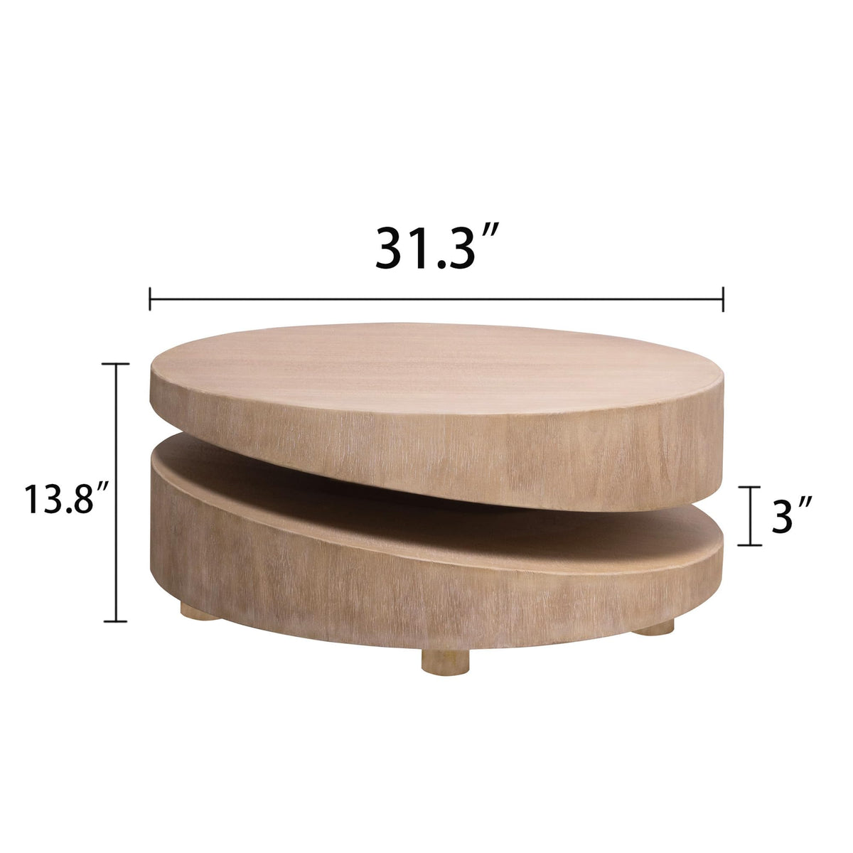 Modern Coffee Table with Sculptural Design
