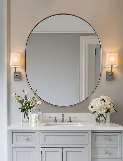 Oval Bathroom Mirror – Modern Wall-Mounted Design