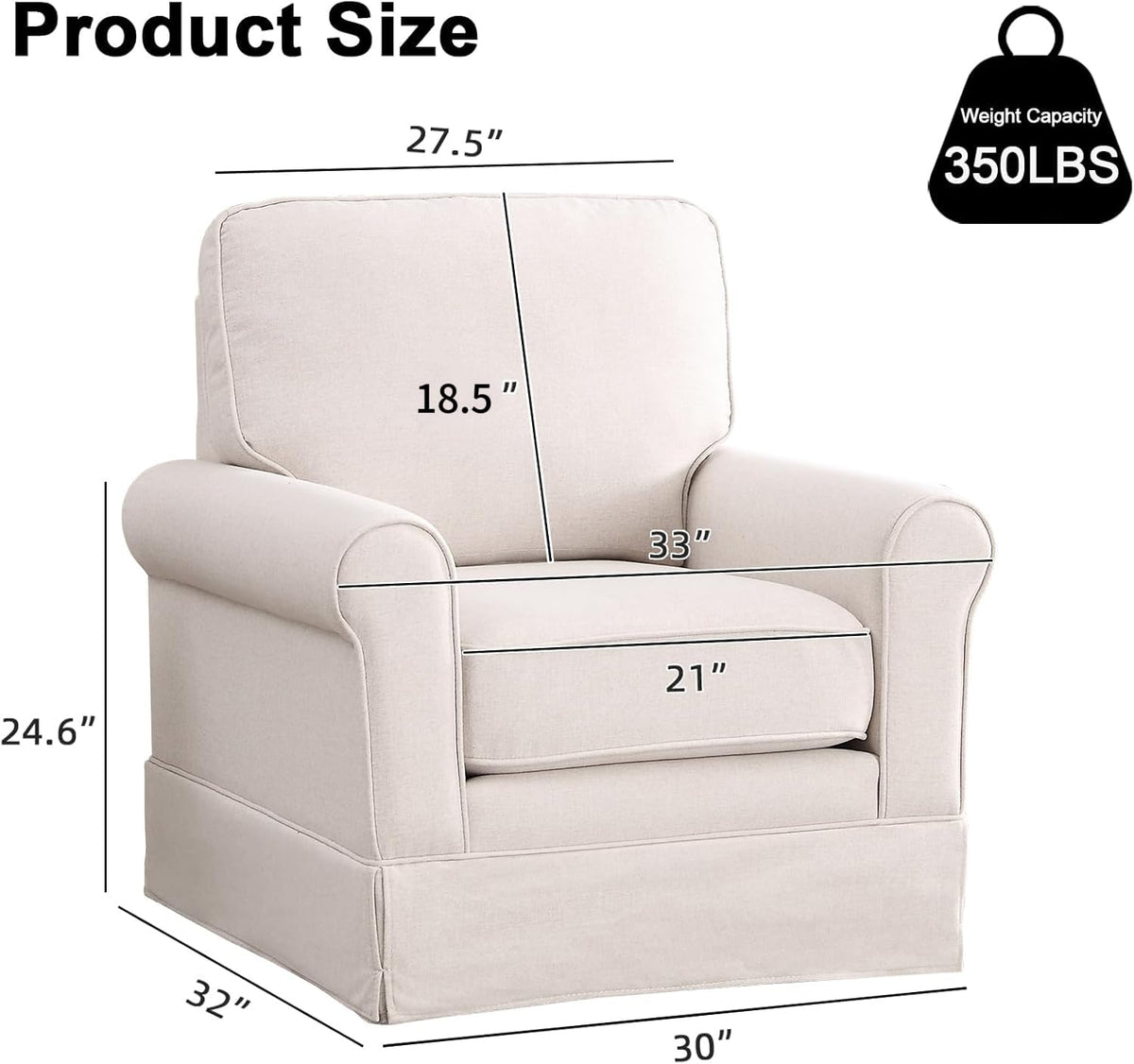 Mid-Century Swivel Barrel Chair – Modern Accent