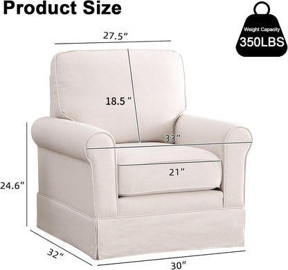 Mid-Century Swivel Barrel Chair – Modern Accent