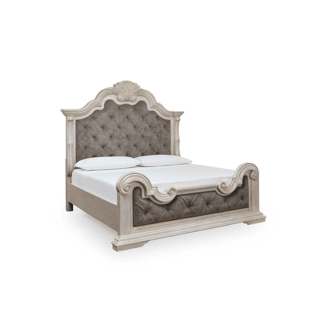 Upholstered Panel Bed – Traditional Tufted Design