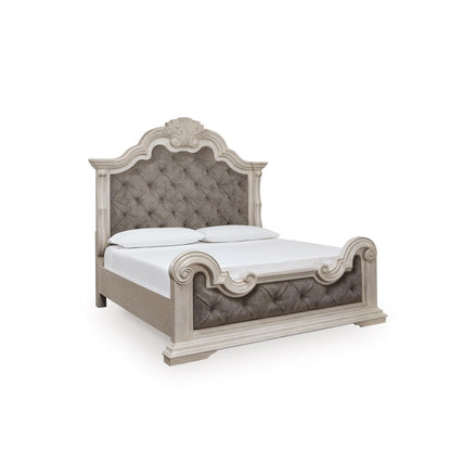 Upholstered Panel Bed – Traditional Tufted Design
