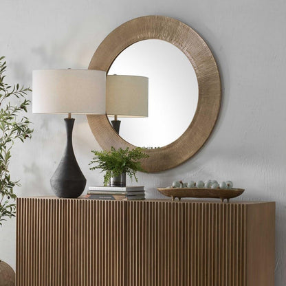 41" Round Wall Mirror – Modern Statement Design