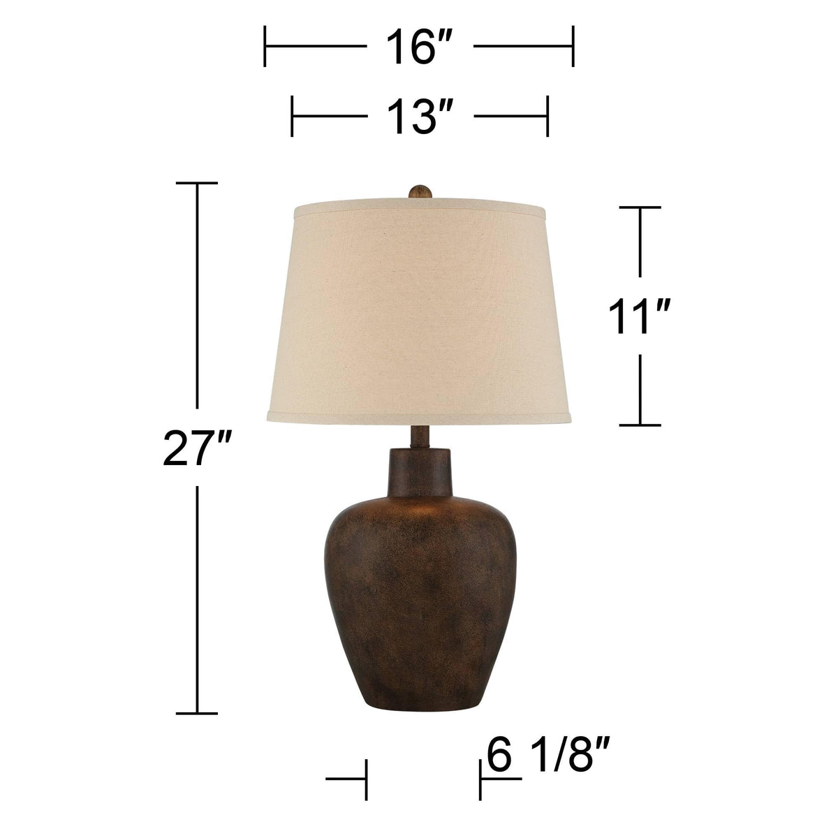 Regency Hill Glenn Southwest Urn Table Lamps Set of 2