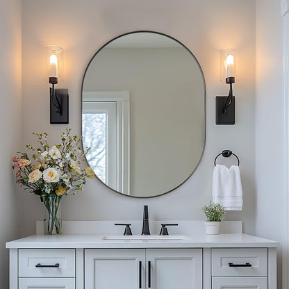 Oval Bathroom Mirror – Modern Wall-Mounted Design