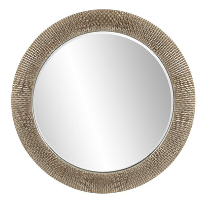 Bergman Wall Mirror – Black with Antique Copper