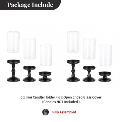 Hurricane Pillar Candle Holder – Centerpiece Stand