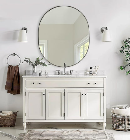 Oval Bathroom Mirror – Modern Wall-Mounted Design