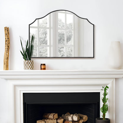 Gold Wall Mirror – Metal Frame Vanity Design