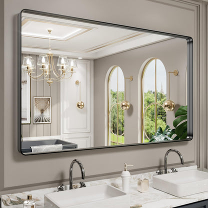 Rounded Rectangle Vanity Mirror – Metal Frame