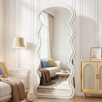 Full-Length Floor Mirror – Soft Flannel Frame