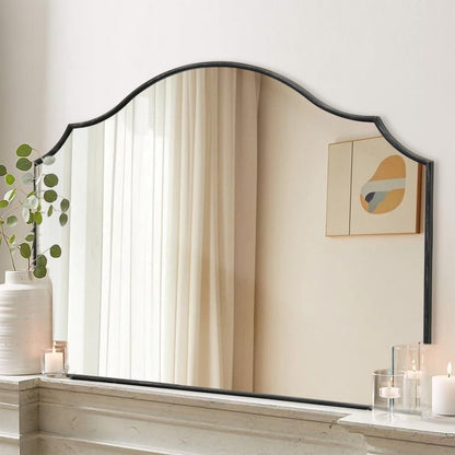Gold Wall Mirror – Metal Frame Vanity Design