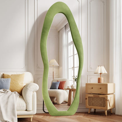 Full-Length Floor Mirror – Soft Flannel Frame