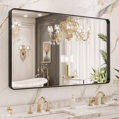 Rounded Rectangle Vanity Mirror – Metal Frame