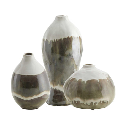 Outdoor Decorative Vases – Sculptural Set of 3