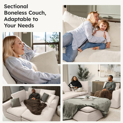 Boneless Sofa – Deep Seat Cloud Lounge Design